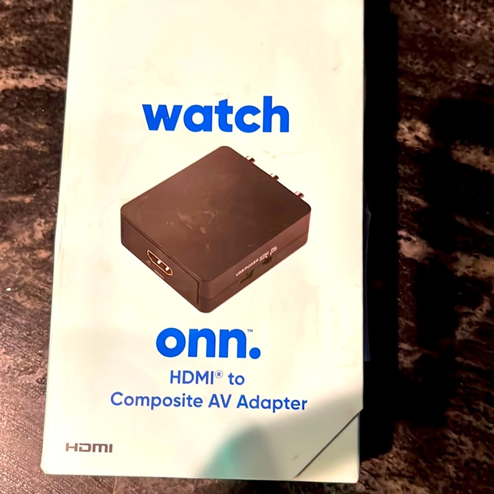 Never used HDMI to AV adapter